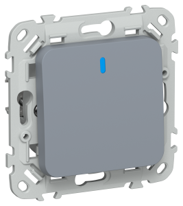 Выключатель 1-клавишный проходной IEK Flite FI-V12-1-10-1-K35 маренго