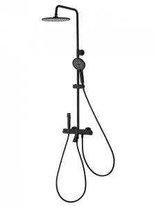 Душевая стойка Wonzon & Woghand WW-B3094-MB с термостатом, черный