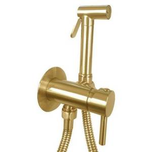 Гигиенический душ Paffoni Tweet Round ZDUP110HGSP золотой медовый