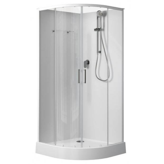 Душевая кабина Aquanet Passion EVO 267252 90x90, профиль хром, стекло прозрачное, без крыши