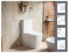 Унитаз-компакт Cerutti Spa Manlio CT10618 безободковый, сиденье микролифт, белый фото 6