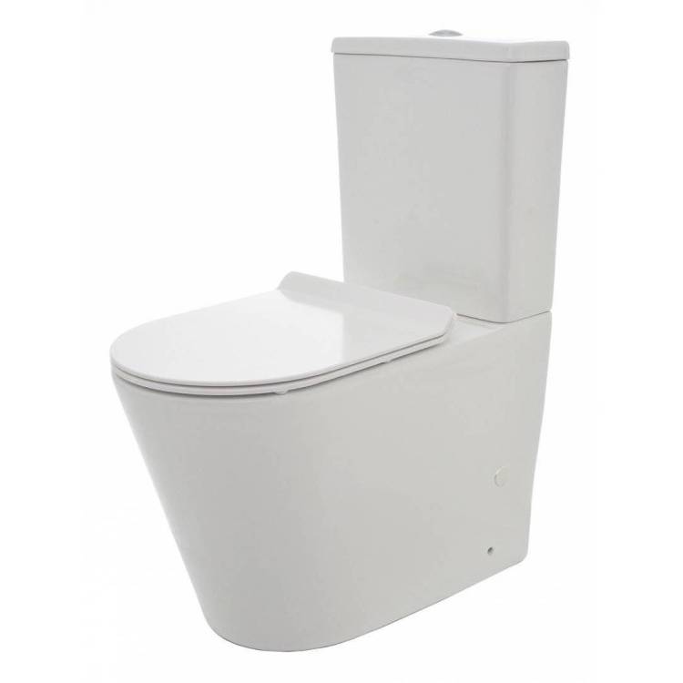 Унитаз напольный AQUAme AQM1001 Rimless с крышкой-сиденьем микролифт