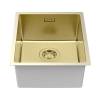 Мойка кухонная Paulmark Lassan 38 Uni LA38-LG Светлое Золото, 38x44 фото 2