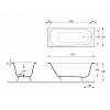 Чугунная ванна Delice Continental DLR230613R-AS 170x70, с антискользящим покрытием, с ручками, с ножками фото 2