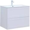 Тумба с раковиной Aquanet Терра 00313234 80 белый матовый