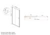 Душевая дверь в нишу Vincea Garda VDS-1G135CLB 1350x1900, профиль черный, стекло прозрачное фото 5