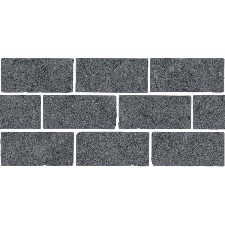 Бордюр Kerama Marazzi Роверелла BR021 Серый Темный Мозаичный 14.7x34.5