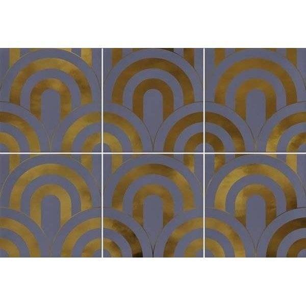 Декор Vives Hanami Takada Indigo Oro 23x33.5