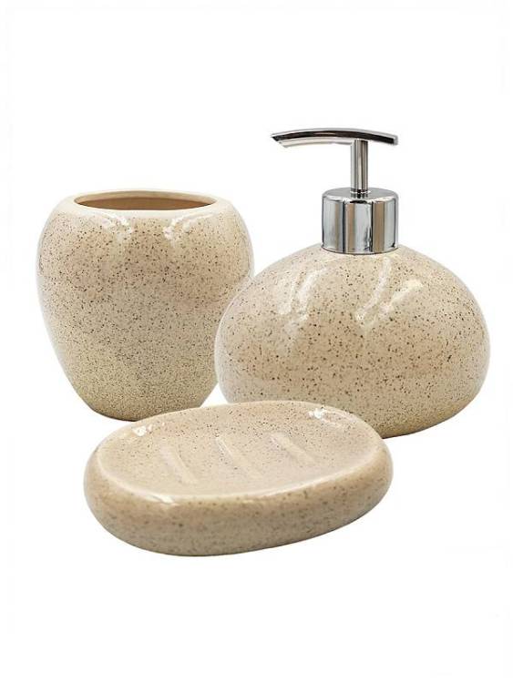 Набор аксессуаров для ванной Bath Plus Deserto W-CE2205AA-SET3 бежевый
