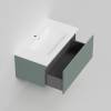 Тумба с раковиной La Fenice Terra Grigio NFNC-01-TER-G-80-3-80 серо-зеленая матовая, 80 см фото 2