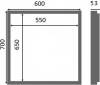 Ревизионный люк Люкер AL-KR 70x60 см, настенный фото 12