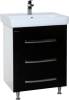 Мебель для ванной Bellezza Рокко 50 напольная, черная фото 3