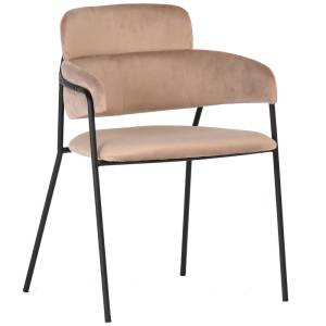 Стул Bradex Home Napoli FR 0326, латте с черными ножками
