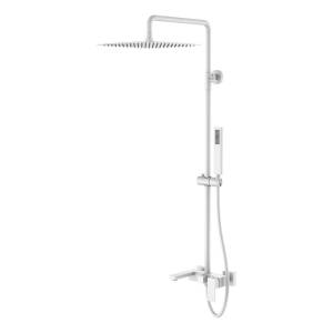 Душевая стойка Boheme Qubic 478-MW белая матовая