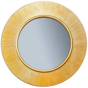 Зеркало Armadi Art Shine 528-G light с подсветкой, d82, Золото глянец