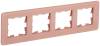Рамка 4-постовая IEK Brite BR-M42-G-41-K97 розовый