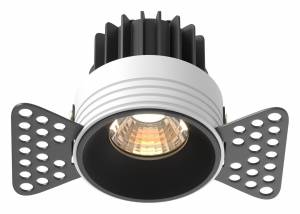 Встраиваемый светильник Maytoni Technical Round DL058-7W3K-TRS-B