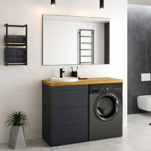 Мебель для ванной Brevita Grafit 60