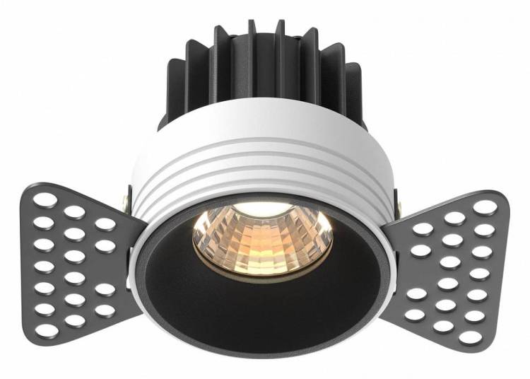 Встраиваемый светильник Maytoni Technical Round DL058-7W3K-TRS-B