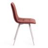 Стул Tetchair Chilly (mod. 7095-1) 17239 коралловый barkhat 15 /белый 45x53x88 фото 2