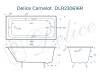 Чугунная ванна Delice Camelot 180x80 с ножками, с ручками фото 9