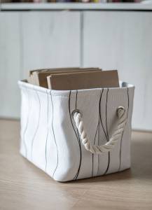 Корзина Bath Plus WAVES OF WHITE W-SSB0358A-A