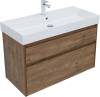 Мебель для ванной Aquanet Nova Lite 100 дуб рустикальный, 2 ящика фото 3