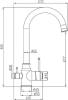 Смеситель для кухни ZorG Steel Hammer SH 763 SATIN фото 2