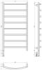 Полотенцесушитель электрический Сунержа Галант 3.1 00-6000-1050 100x50 фото 4