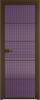 Межкомнатная дверь Profil Doors 5 AX цвет профиля Деорэ, стекло безопасное 6 мм мору фиолетовое 600x2000