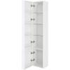 Шкаф-пенал Belbagno Etna-M ETNA-M-1500-2A-SO-BL-L 30x30x150 Bianco Lucido подвесной с двумя распашными дверцами с доводчиками, левосторонний фото 3