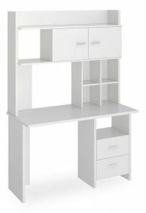 Стол компьютерный Merdes Lite СКЛ-Прям120+НКЛХ-120 БЕ Белый