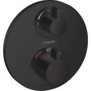 Смеситель для душа Hansgrohe Ecostat 15758670 S термостатический, черный матовый