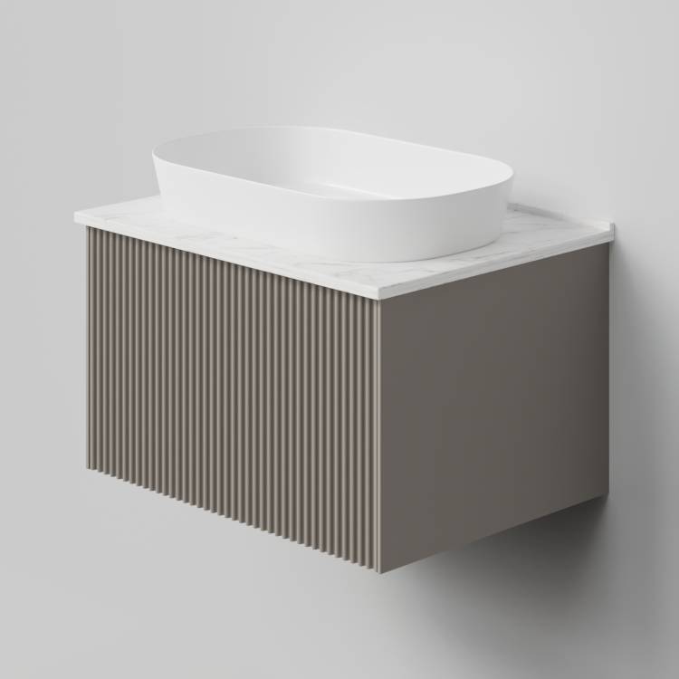 Тумба с раковиной La Fenice Terra Cappuccino NFNC-01-TER-C-60-3-M-GG бежевая матовая, 60 см