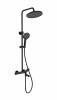 Душевая стойка Wonzon & Woghand WW-B3057-A-MB с термостатом, черный