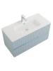 Тумба с раковиной Cezares Duet-N 100 голубой жемчужный, раковина CZR-8095-100 фото 3