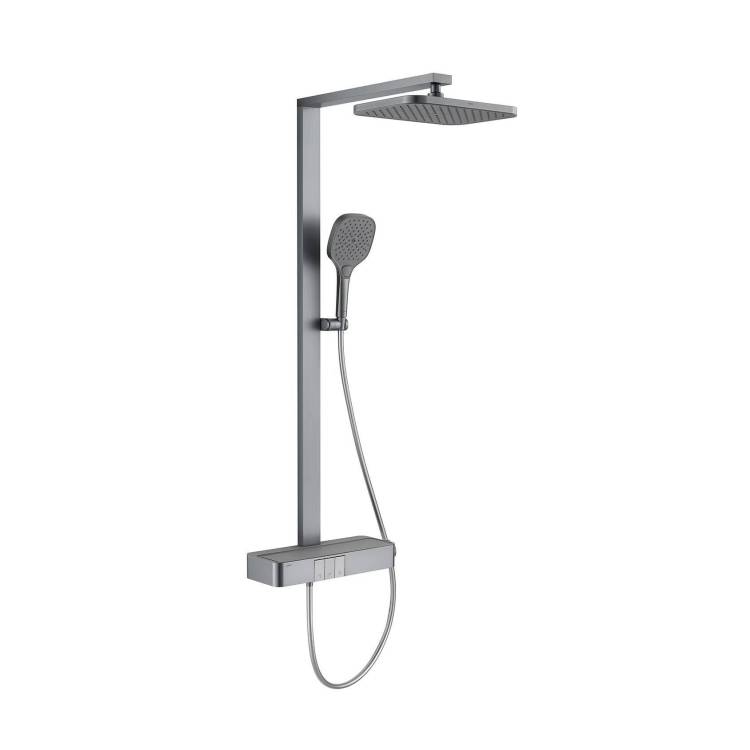 Душевая стойка Arrow AMG13GH872GG серая, с термостатом