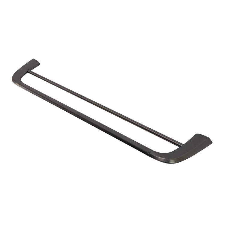 Полотенцедержатель Cezares Liner LINER-THD-60-GM двойной, оружейная сталь, 60 см