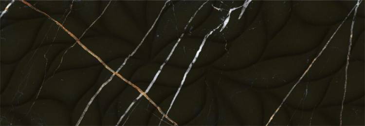 Керамическая плитка Eletto Ceramica Black&Gold 508171101 Struttura 24.2x70