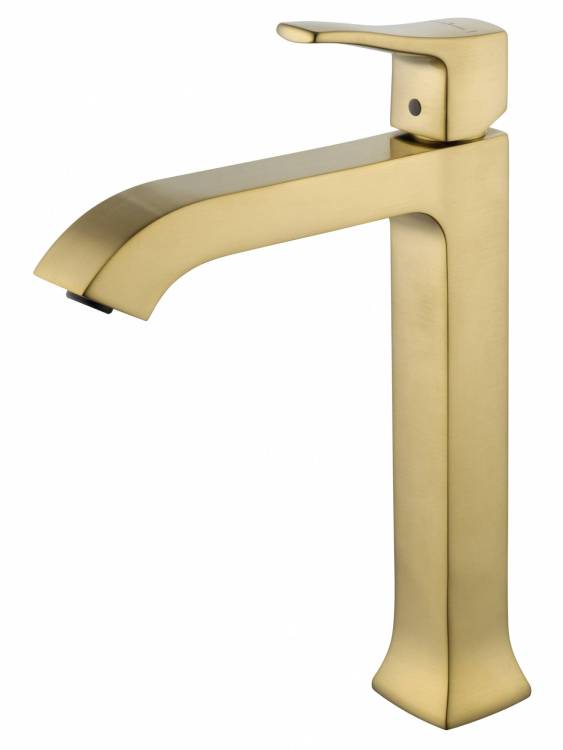 Смеситель для раковины Wonzon & Woghand WW-88019072-BG высокий, брашированное золото