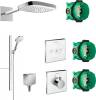 Душевой комплект Hansgrohe Raindance Select E 300 (3 jet) 26468400 + 27648400 + 26455000 + 15734400 + 15736400