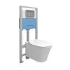 Унитаз с инсталляцией Ideal Standard Prosys Connect Air с механической панелью смыва, Euro White (Евробелый)