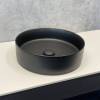 Тумба с раковиной Comforty Портленд-150 00-00013790CF дуб шоколадно-коричневый со столешницей Калакатта Блэк c раковинами Comforty 9110MB фото 3