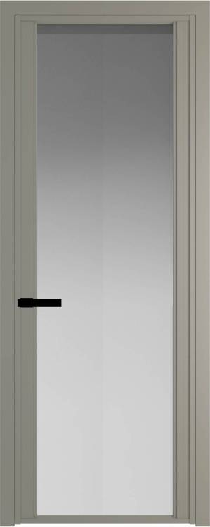 Межкомнатная дверь Profil Doors 2 AGP цвет профиля Никель матовый, стекло безопасное 6 мм матовое 600x2000