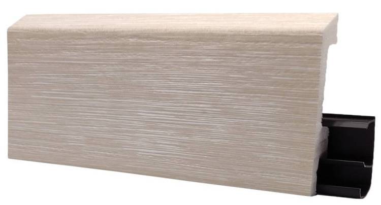 Напольный плинтус Royce HDPS Дуб Милк 2000x80x15