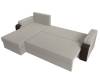 Диван угловой Лига Диванов Николь Лайт 121541L амур бежевый, коричневый, левый угол фото 9