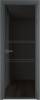 Межкомнатная дверь Profil Doors 2 AX цвет профиля Серая ночь, стекло безопасное 6 мм черное тонированное 700x2000