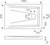 Поддон для душа Good Door Атриум 130x90 фото 4