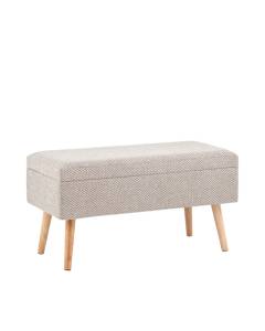 Банкетка Stool Group Сторми 19B485LK-27A серый с ящиком