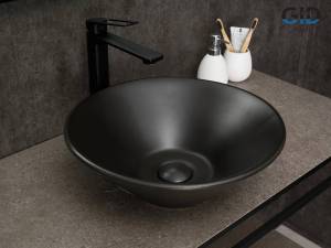 Раковина Gid Esfera N9102bg 53383 черный графит, 42x42x15